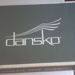 Dansko Blue Suede Sandals